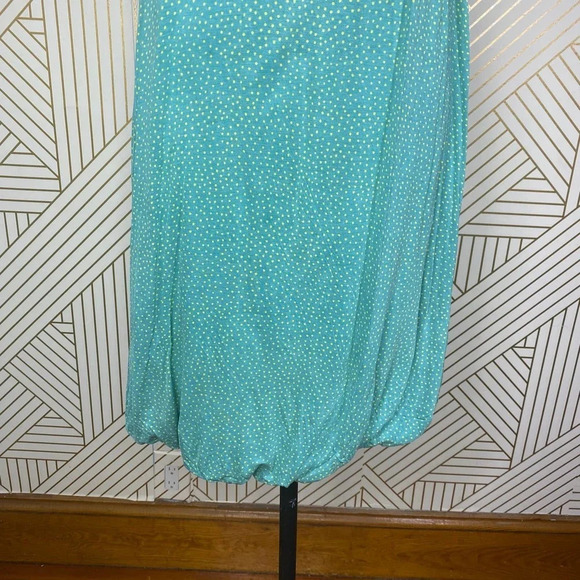 Marimekko Kissi Sleeveless Polka Dot Tank Dress Turquoise Size US Small - Picture 8 of 12